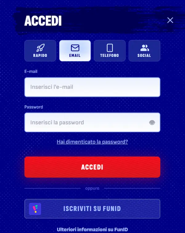 Bankobet Casino Italia login