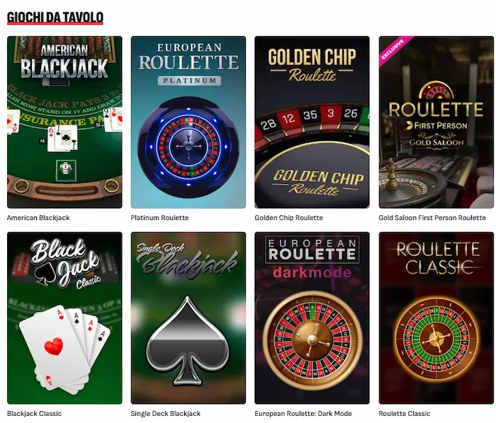Bankobet Casino Italia tavolo